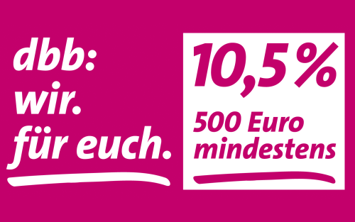 dbb wir für euch 10,5% 500 Euro mindestens