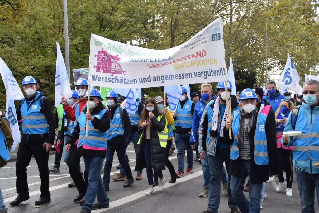 BTB Demonstration zur Einkommensrunde 2021