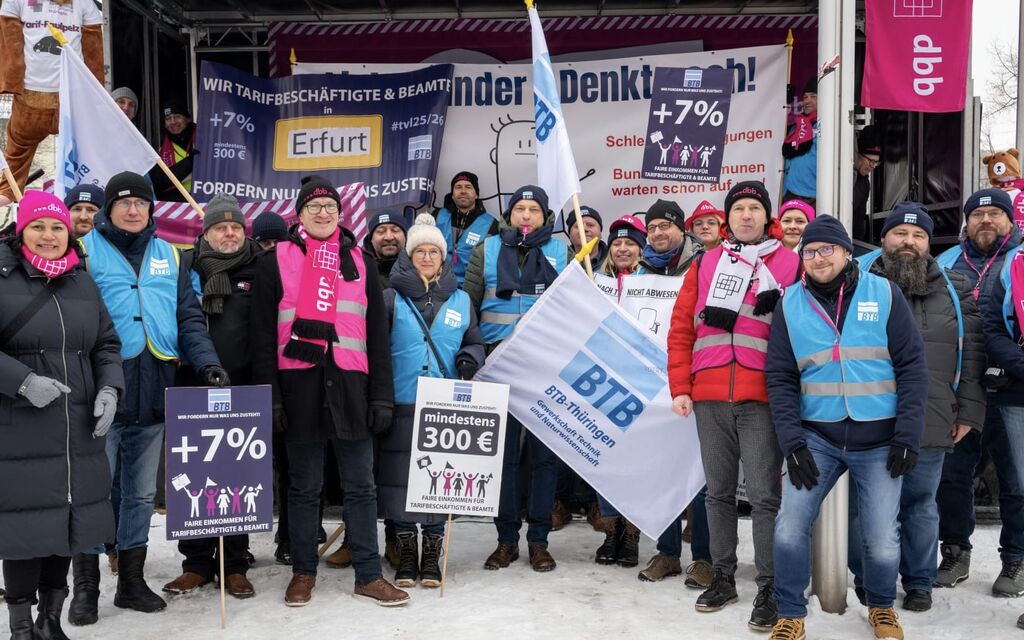 Aktion des tbb in Erfurt