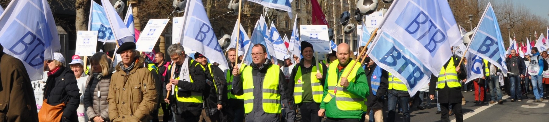 Demonstration des BTB 2015 in Düsseldorf
